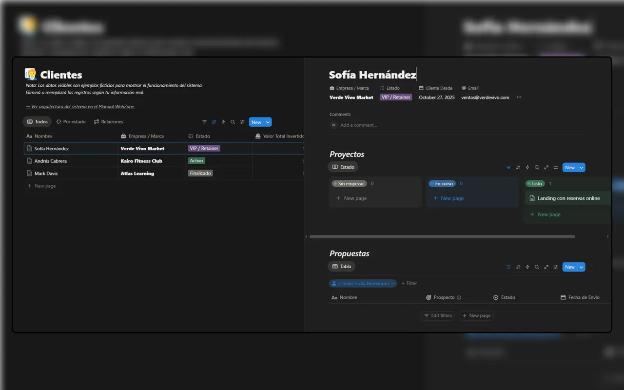 Ficha de Cliente CRM